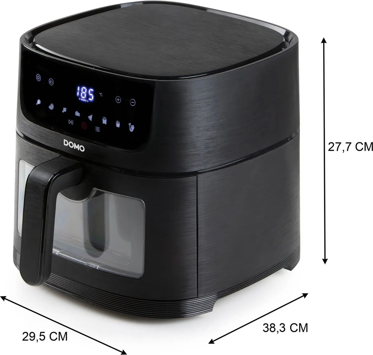 Domo DO540FR Airfryer XXL 1500W - 6L - Zwart - afbeelding 6 van 6
