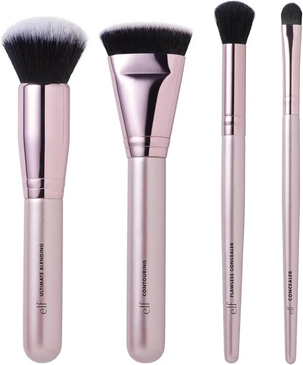 ELF Cosmetics Foundation & Concealer Brush Set 4-delig