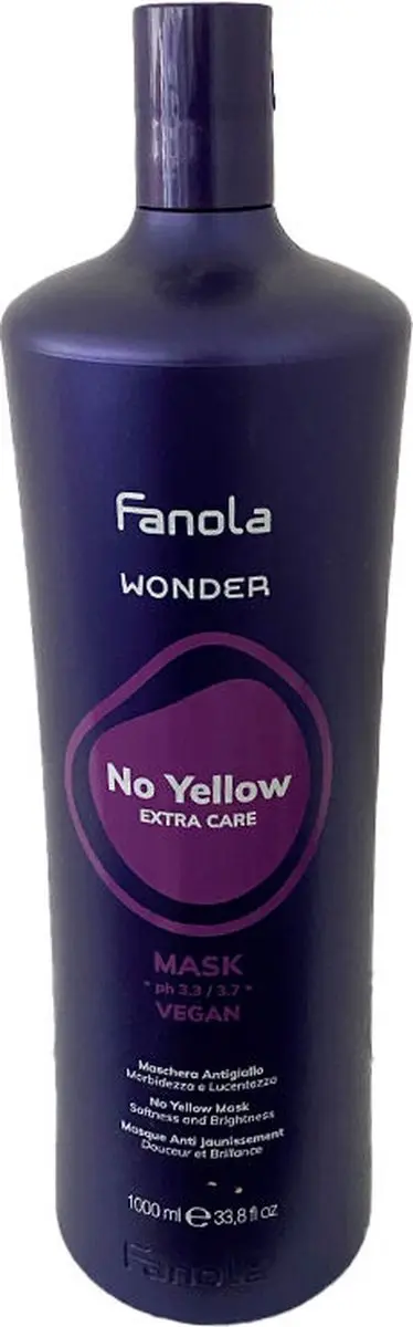 Fanola Wonder No Yellow Mask 100ml - Blond - afbeelding 6 van 6
