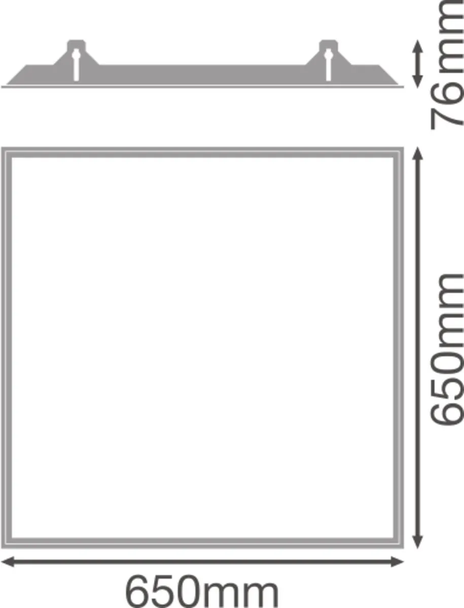 LEDVANCE Recessed Mount Frame 625 - 65x65cm