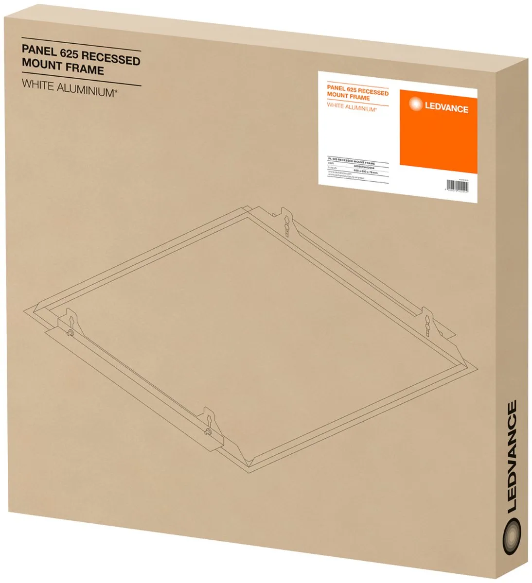 LEDVANCE Recessed Mount Frame 625 - 65x65cm