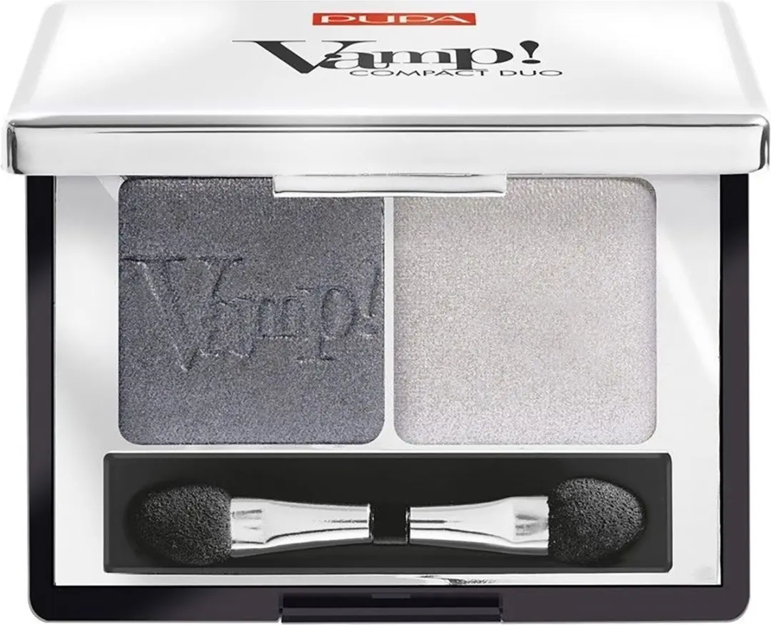 Pupa Milano Vamp! Compact Duo Oogschaduw 009 Silver Stone - 2x2.2g