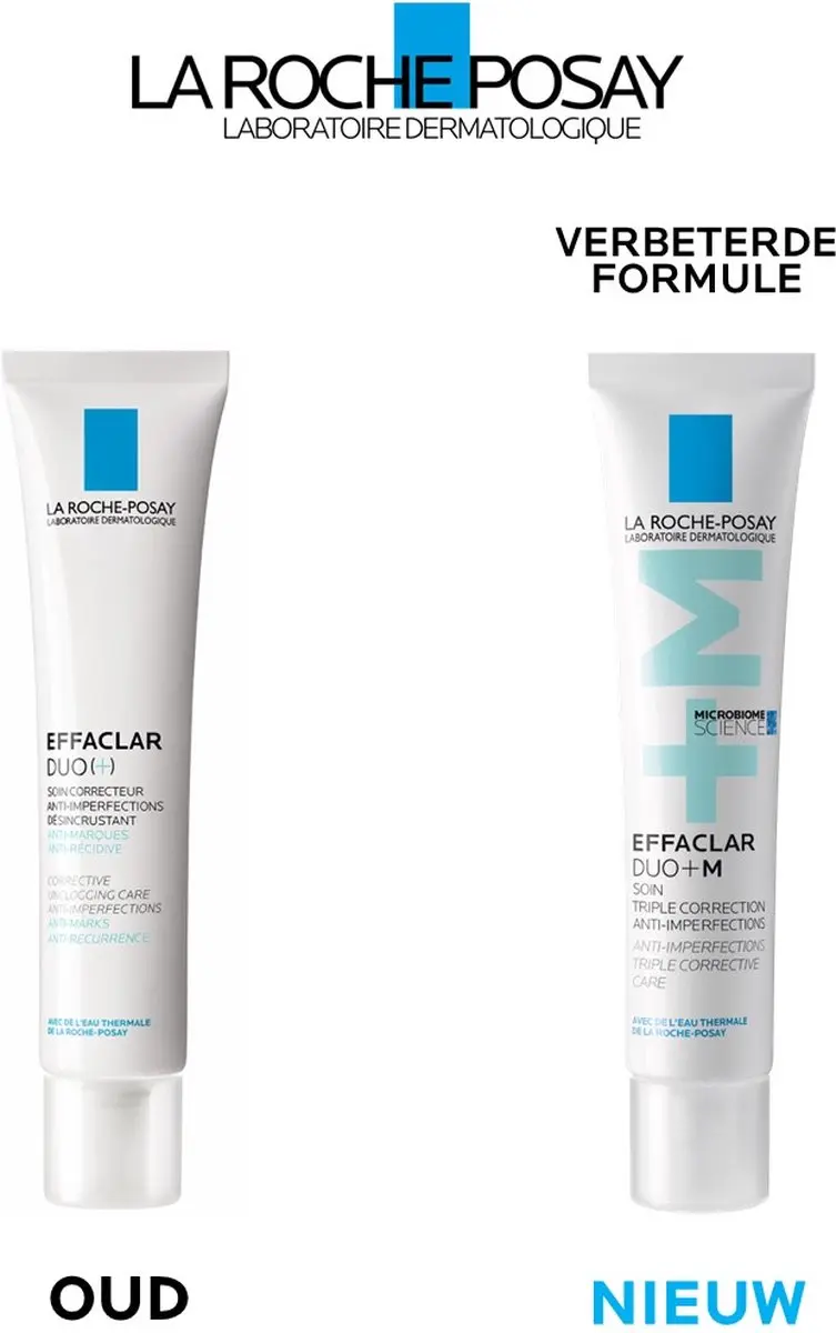 La Roche-Posay Effaclar Duo+M Dagcrème 80ml - 2x40ml