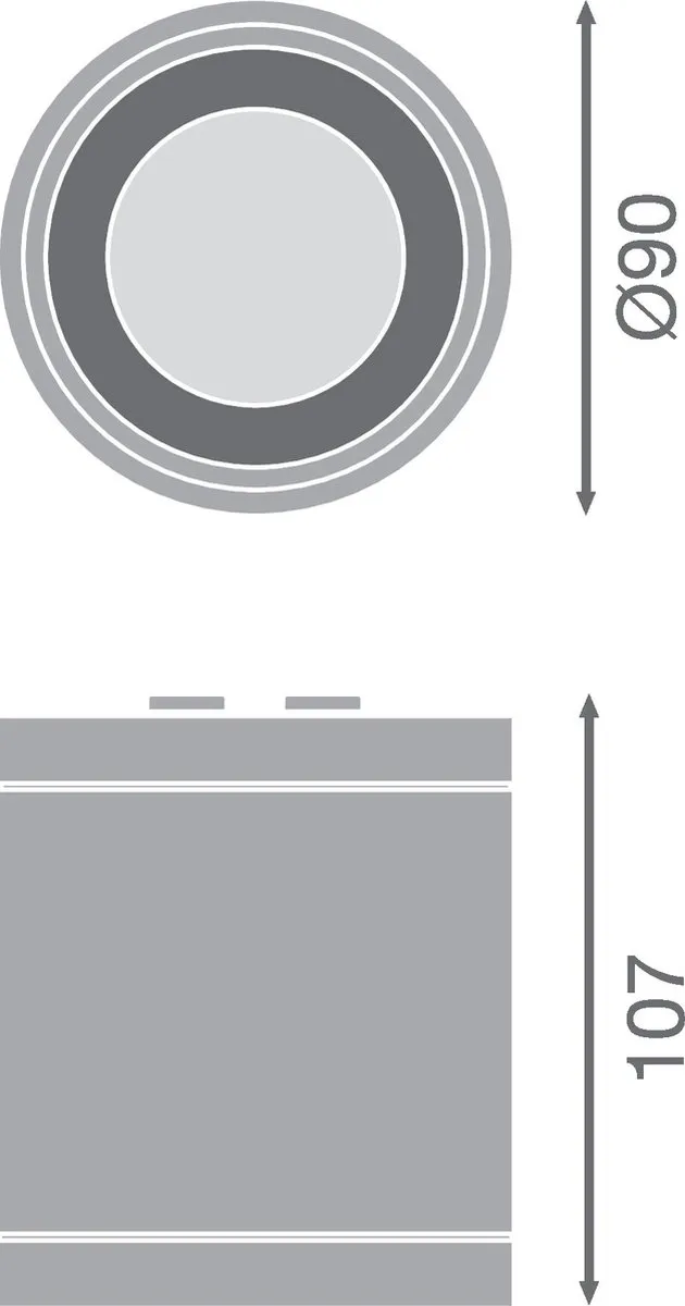 LEDVANCE LED Downlight Surface IP65 15W 1650lm - Zwart