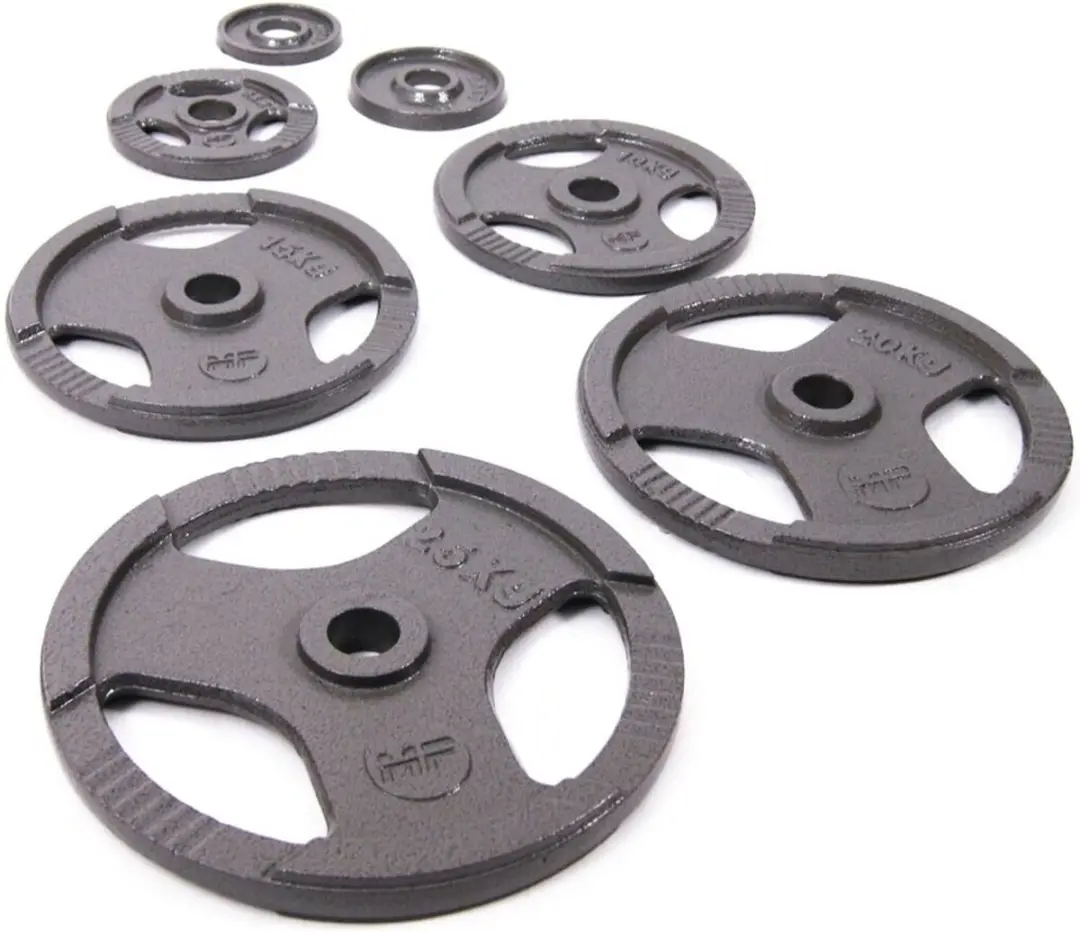 Muscle Power Halterschijf 50mm 5kg - Gietijzer - Zilver