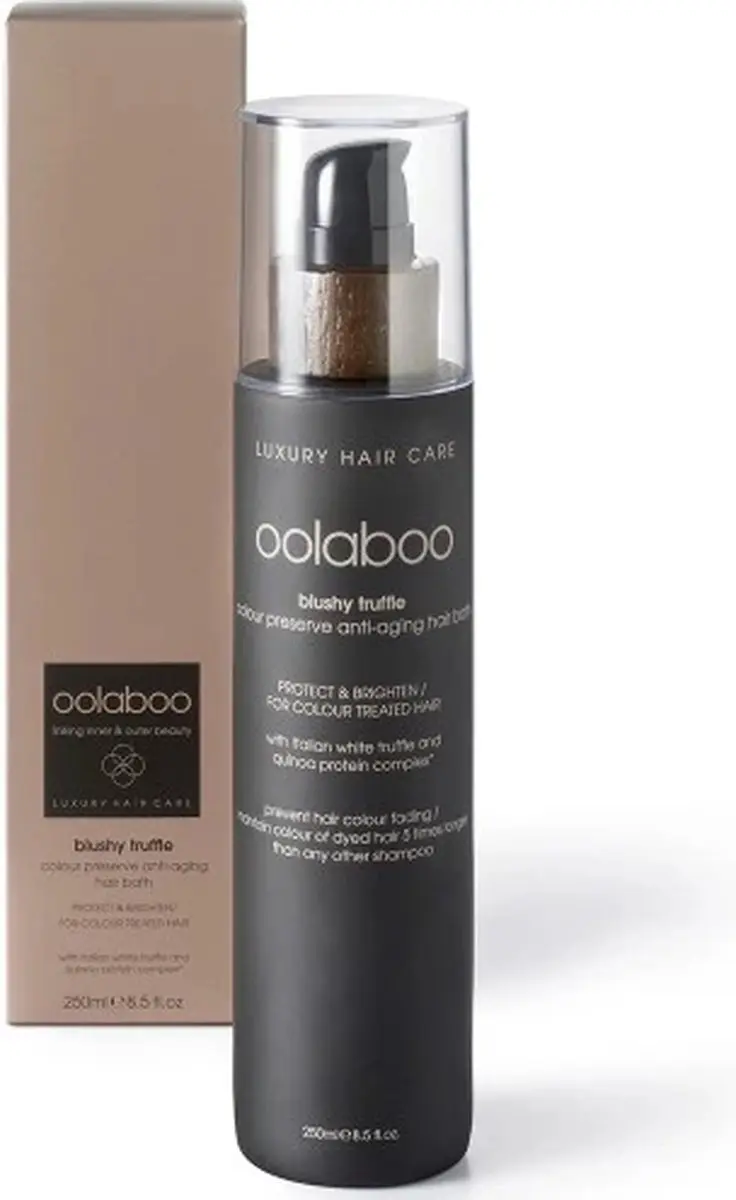 Oolaboo Blushy Truffle Colour Preserve Anti-Aging Hair Bath 250ml