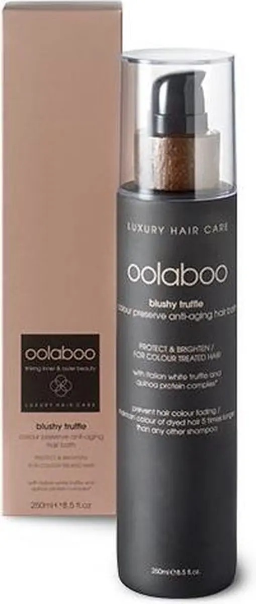 Oolaboo Blushy Truffle Colour Preserve Anti-Aging Hair Bath 250ml