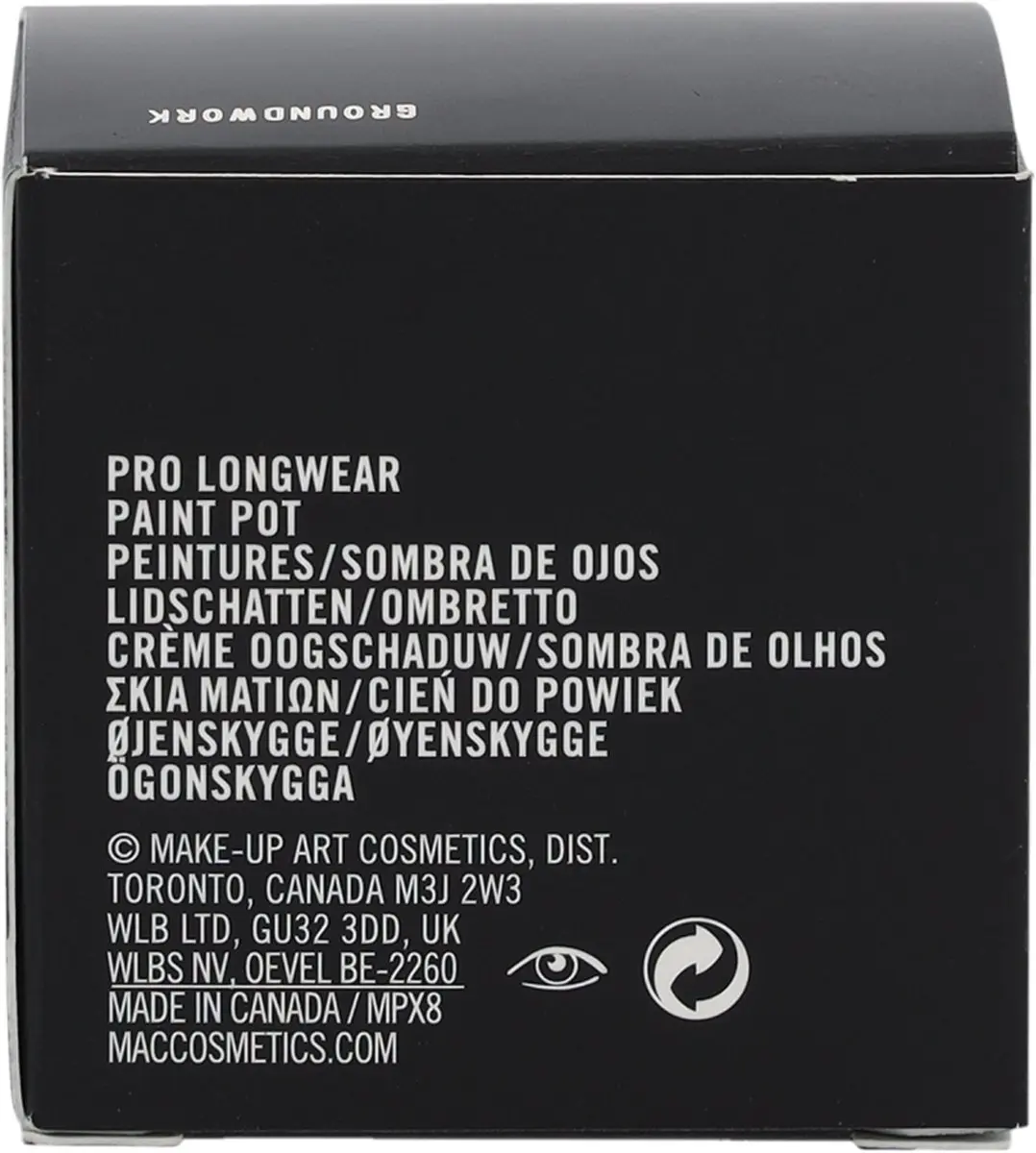 MAC Pro Longwear Paint Pot Groundwork - 5g Bruin