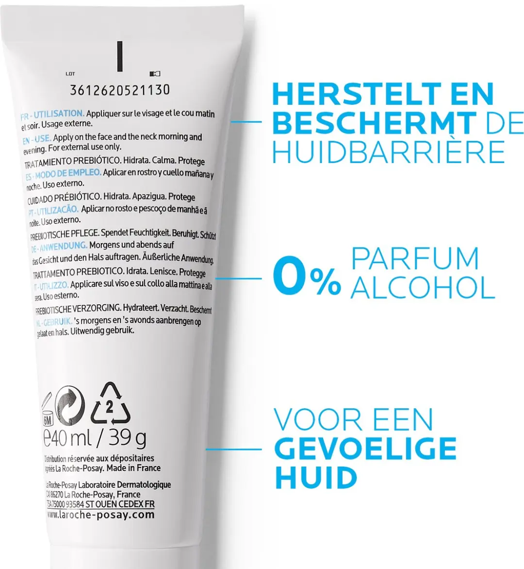 La Roche-Posay Toleriane Sensitive Dagcrème - 2x40ml