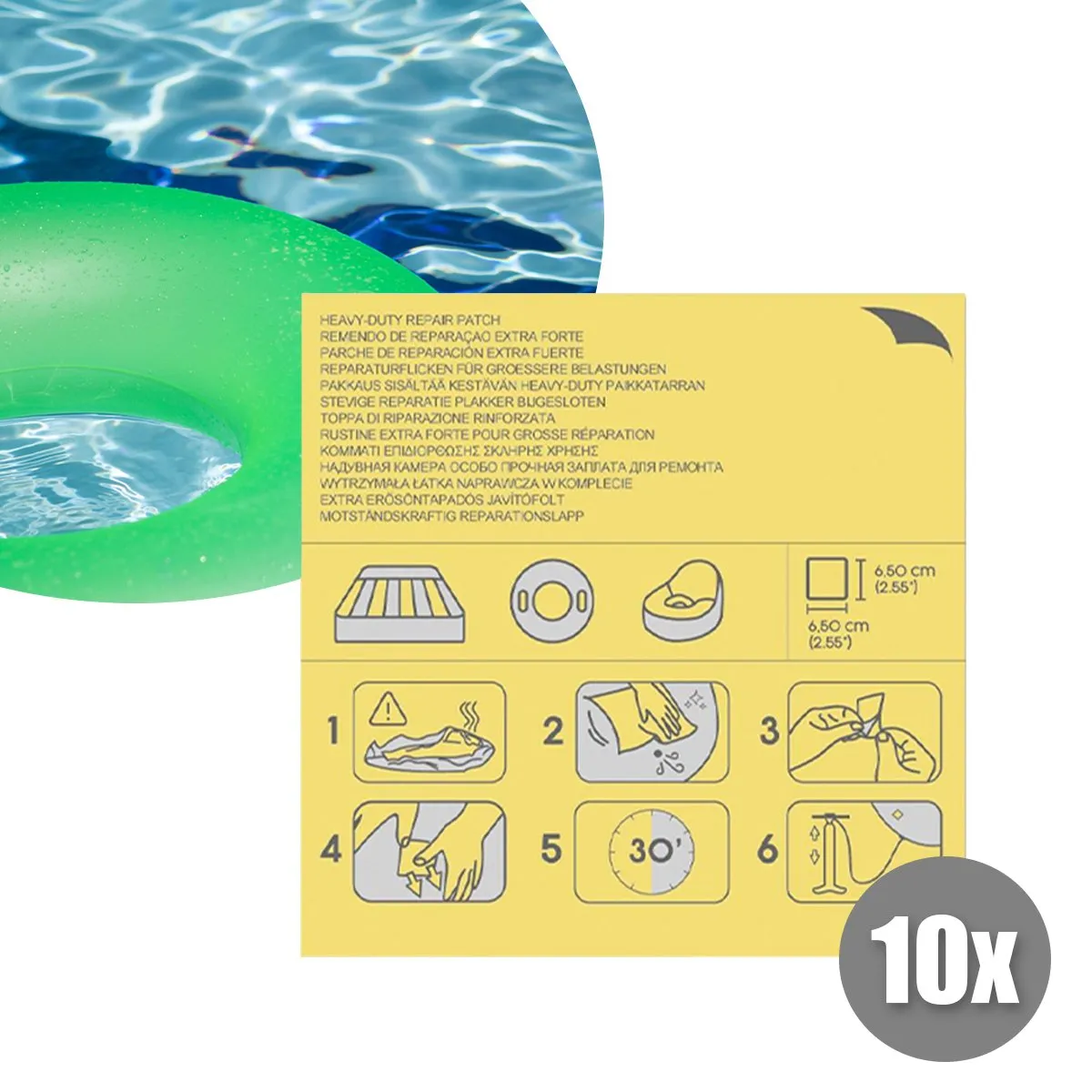 Bestway Flowclear Reparatieplakker Extra Zwaar 62068 - Meerkleurig
