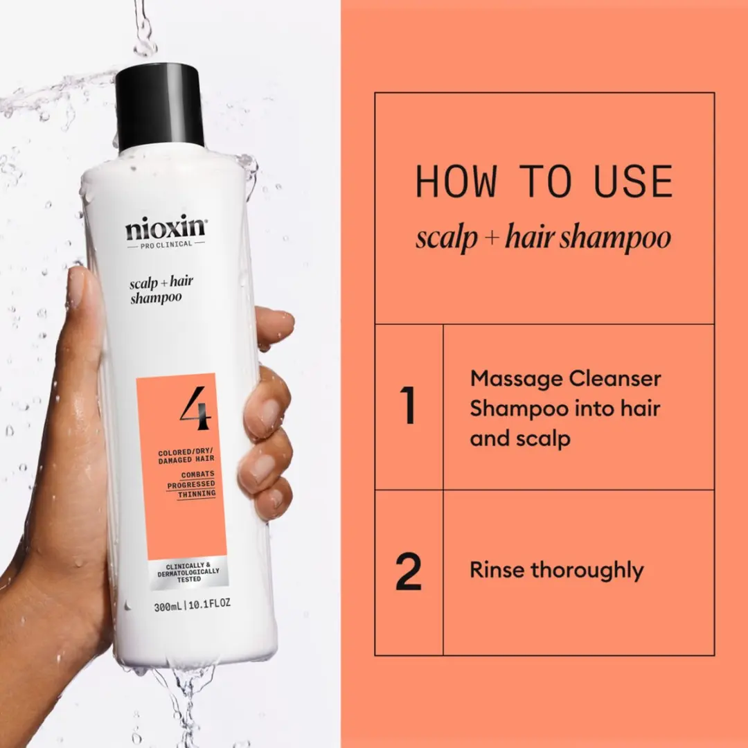 Nioxin System 4 Shampoo 300ml - afbeelding 6 van 6