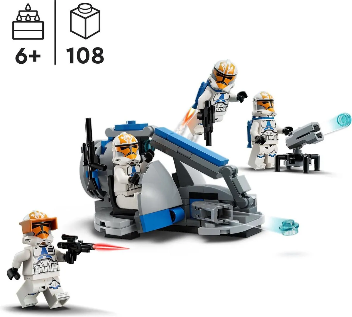LEGO Star Wars Ahsoka's Clone Trooper Battle Pack 75359 - 108 Stukken - Multicolor - afbeelding 6 van 6