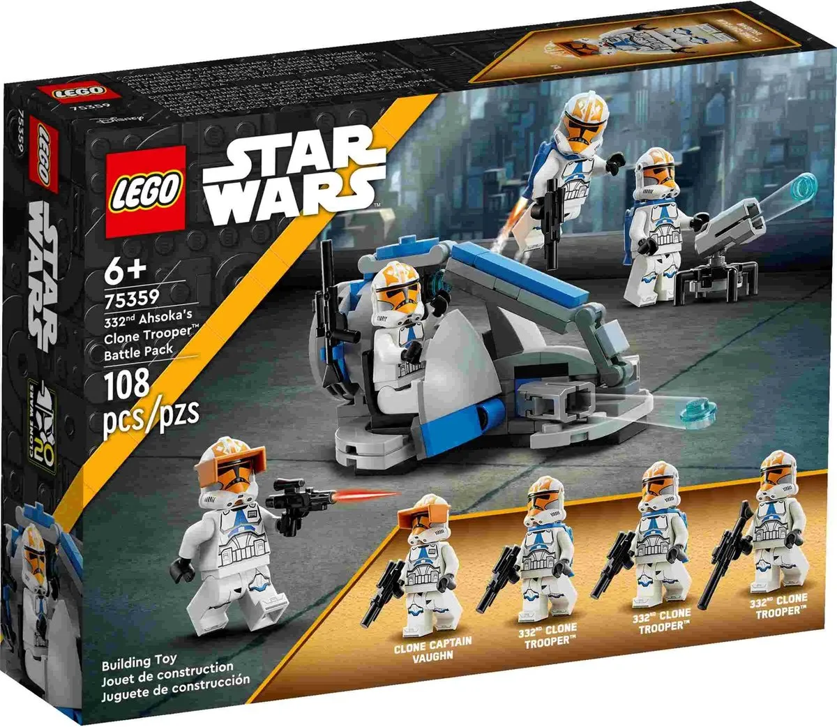 LEGO Star Wars Ahsoka's Clone Trooper Battle Pack 75359 - 108 Stukken - Multicolor