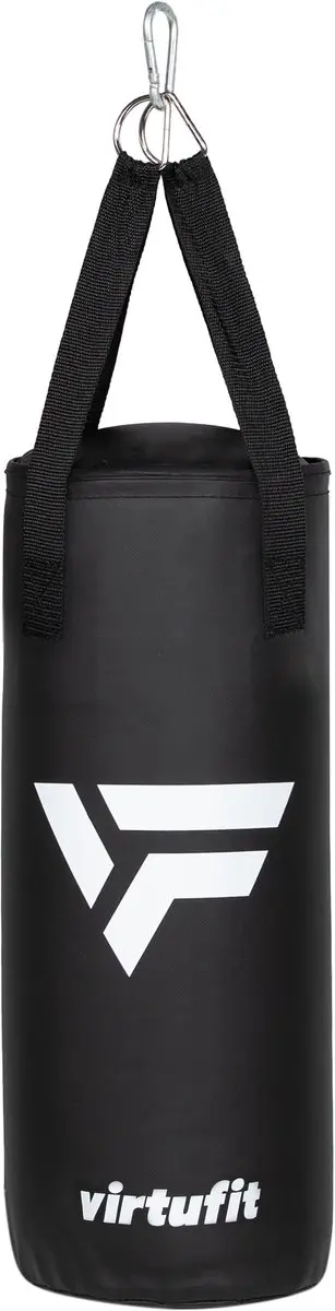Virtufit Kickboks Set Junior - Bokszak & Handschoenen 8kg - Zwart