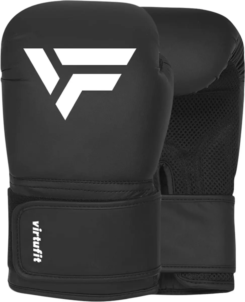 Virtufit Kickboks Set Junior - Bokszak & Handschoenen 8kg - Zwart