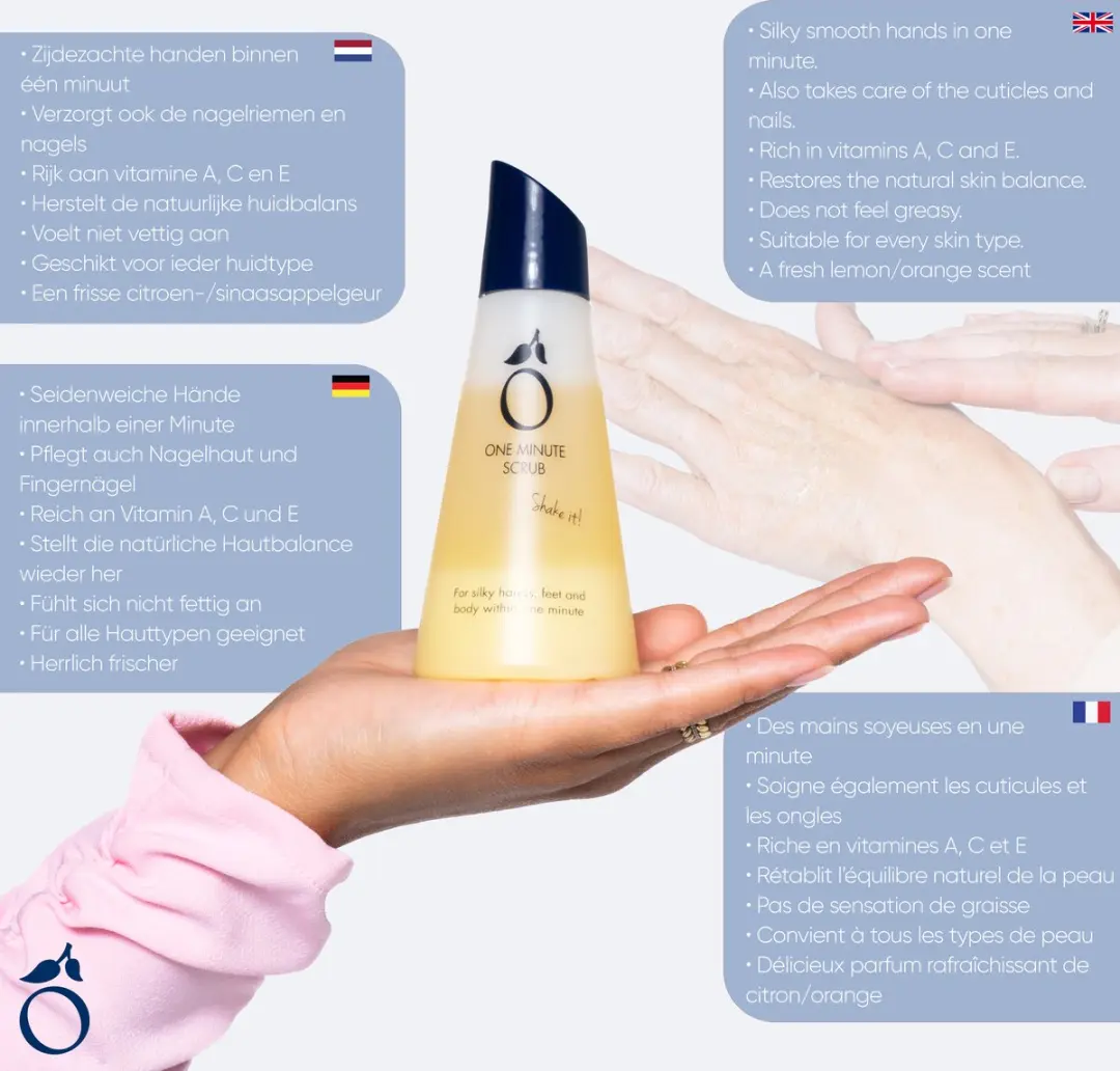 Herome One Minute Handscrub & Bodyscrub 120ml - Citroen & Sinaasappel
