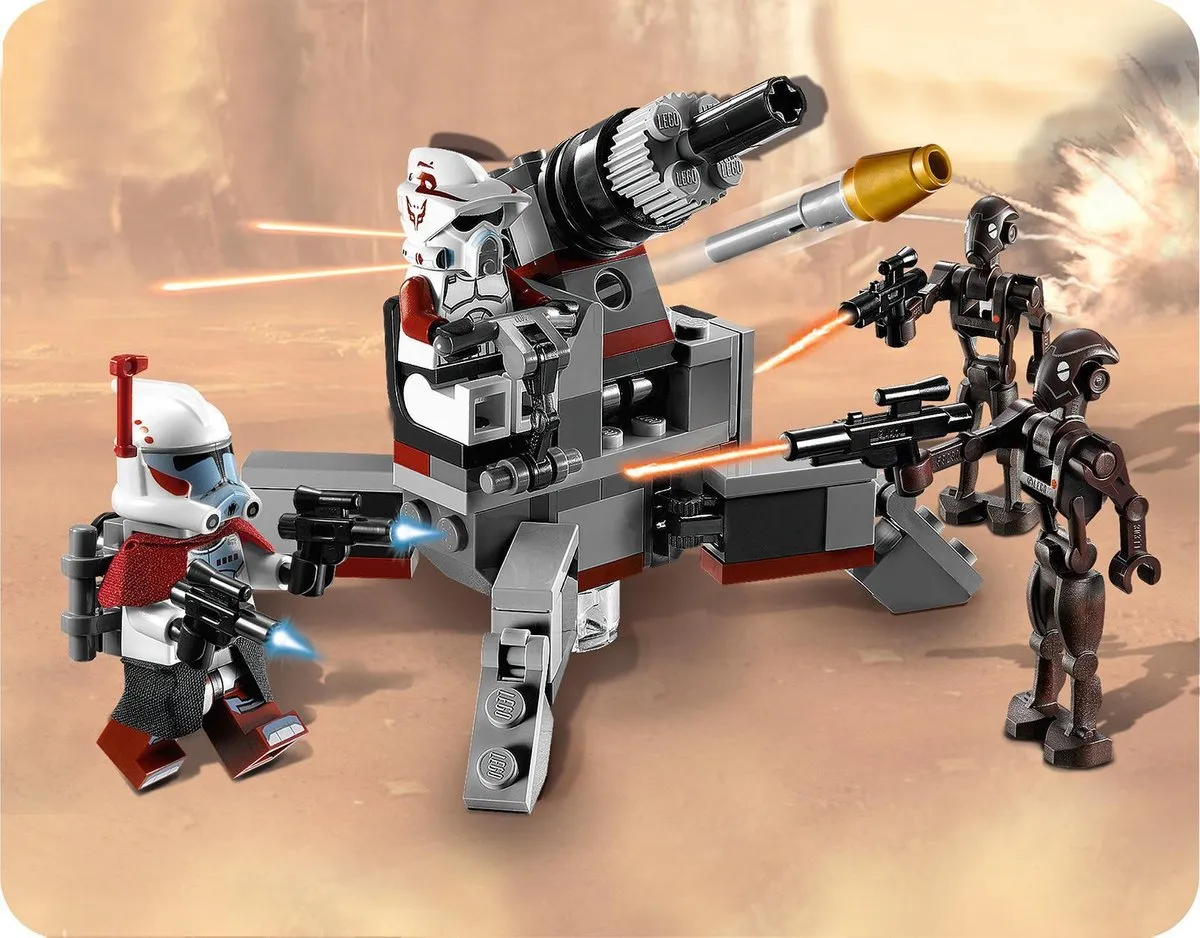 LEGO Star Wars Elite Clone Trooper & Commando Droid Battle Pack 80 Stukken