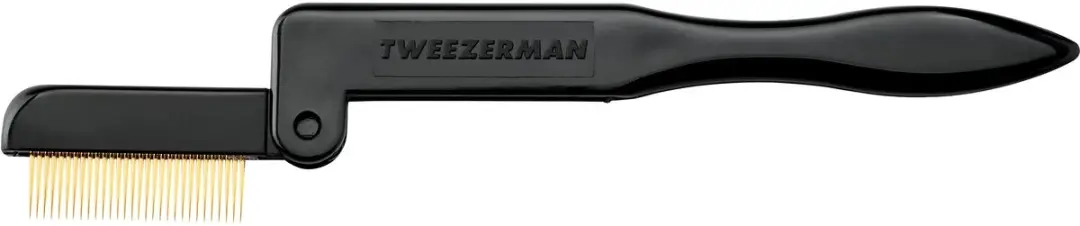 Tweezerman Folding iLash Comb Wimperkam - Zwart