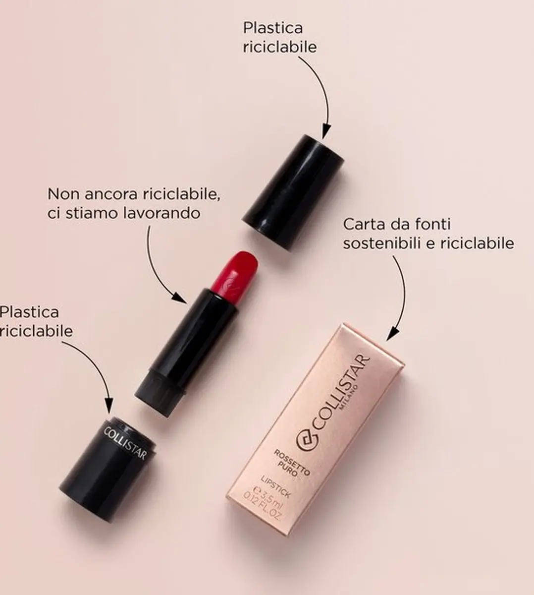 Collistar Rosetto Puro 3.5g - Roze