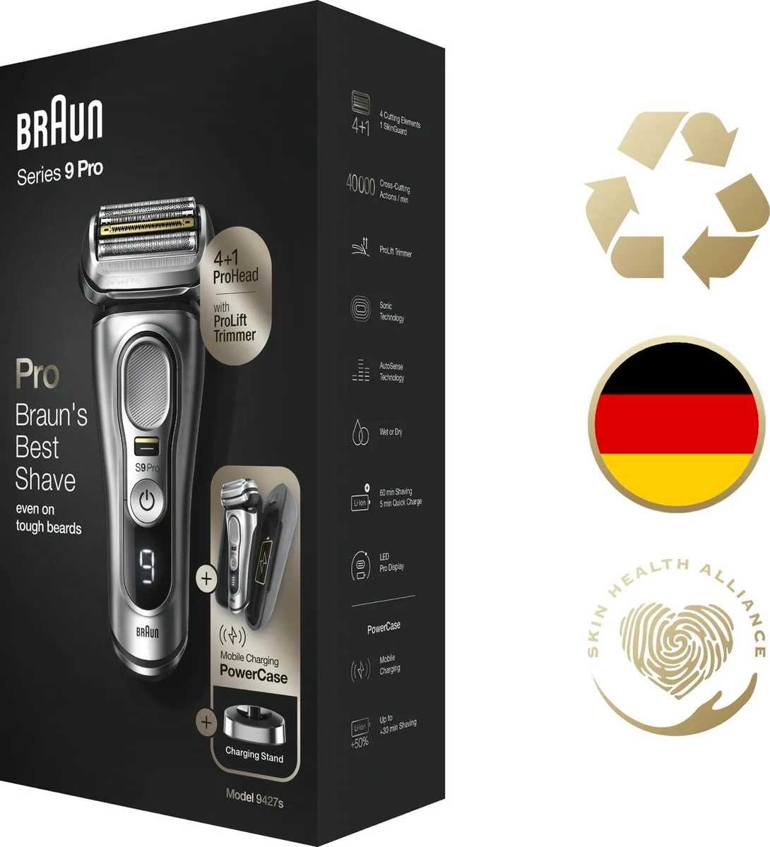Braun Series 9 Pro 81744531 Scheerapparaat - 5 Mesjes - Zilver