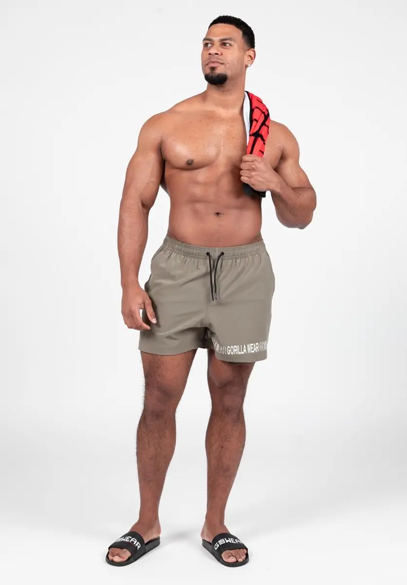 Gorilla Wear Otis Zwembroek Short - Legergroen L