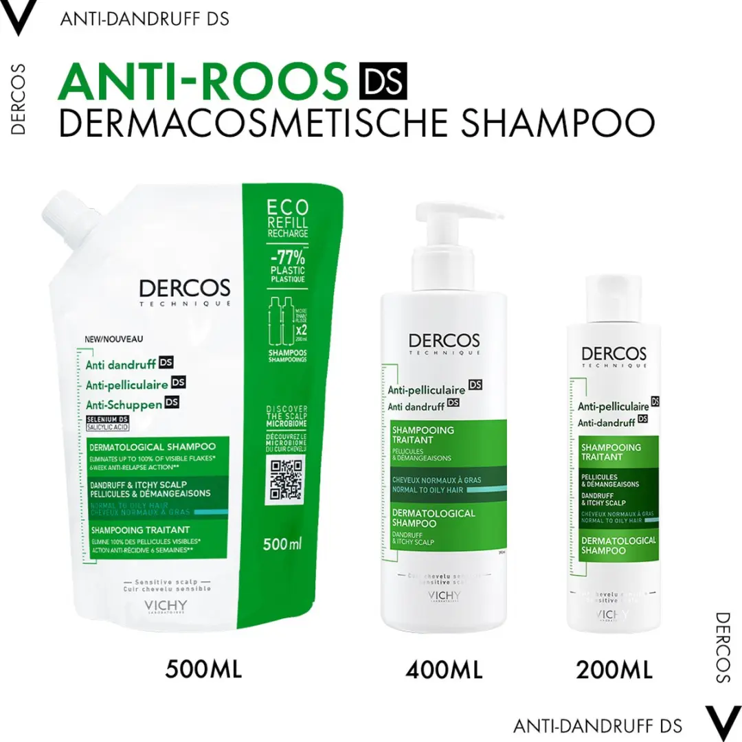 Vichy Dercos Technique Anti-Roos Shampoo 2x200ml