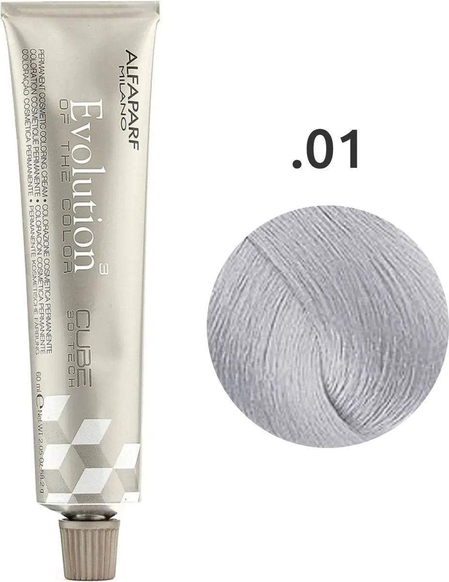 Alfaparf Milano Evolution of the Color .01 Permanent Haarkleuring 60ml - Zwart