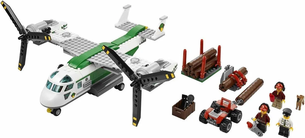 LEGO City Hefschroef Vrachtvliegtuig 60021 - 393 Stukken