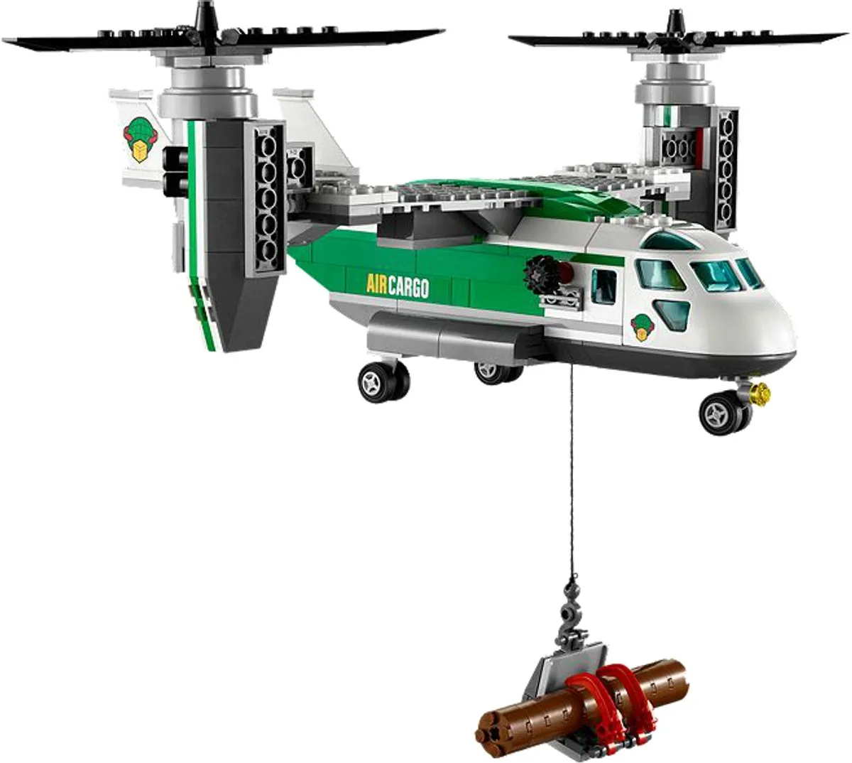 LEGO City Hefschroef Vrachtvliegtuig 60021 - 393 Stukken