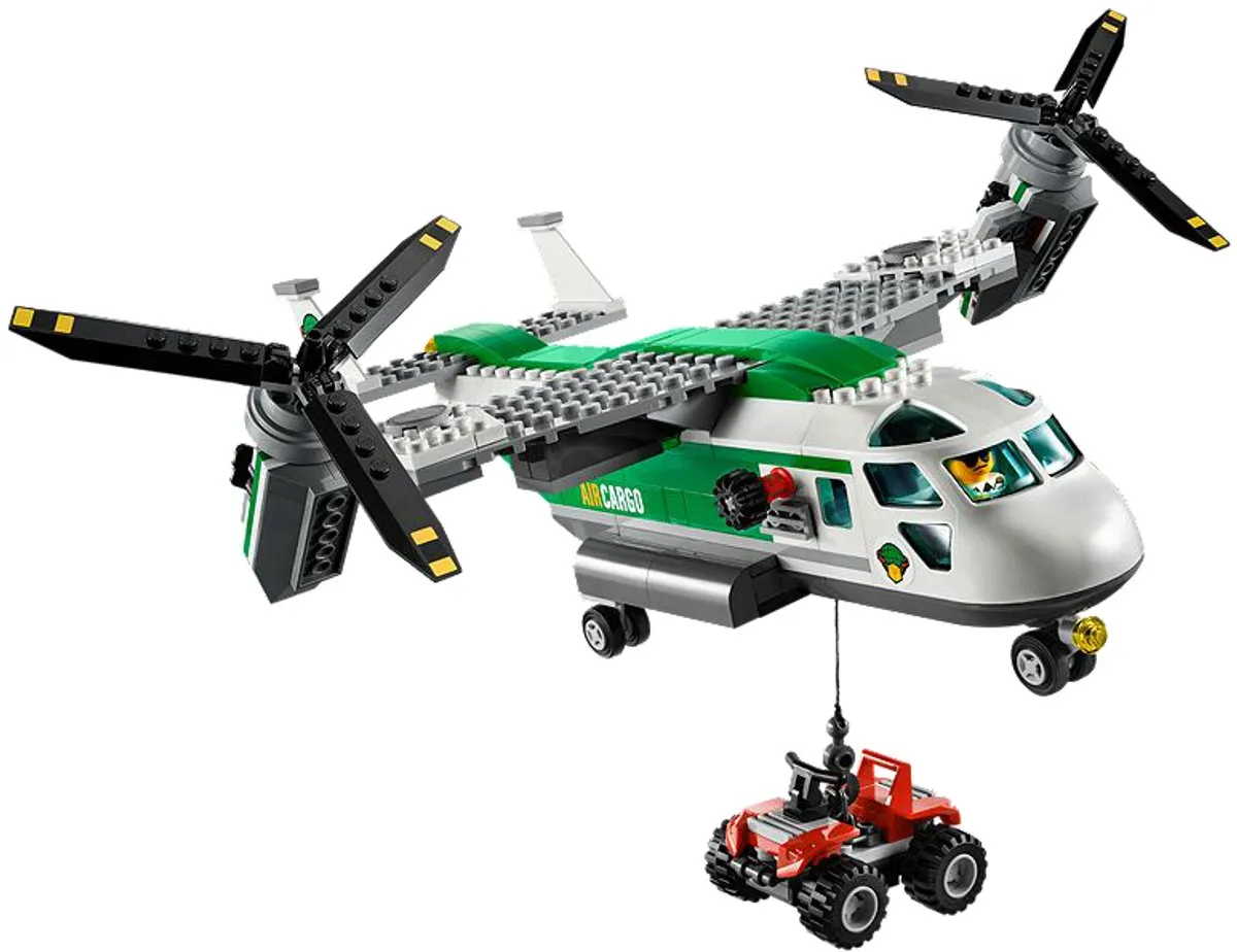 LEGO City Hefschroef Vrachtvliegtuig 60021 - 393 Stukken
