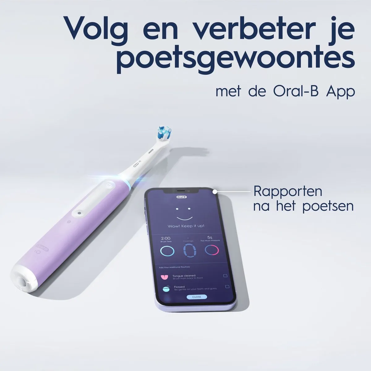 Oral-B iO 4N Elektrische Tandenborstel - Lavendel - afbeelding 6 van 6