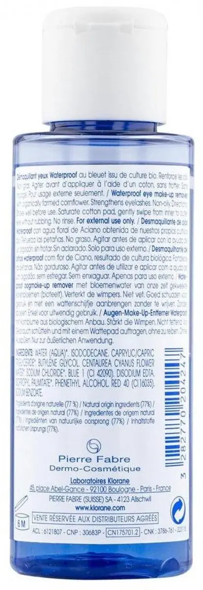 Klorane Gezicht Demaquillant Korenbloem 100ml
