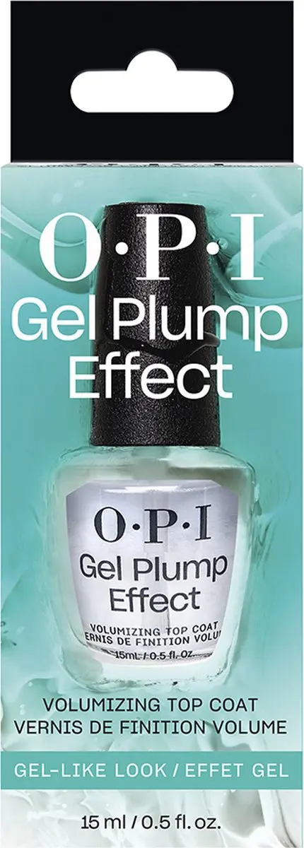 O.P.I. Gel Plump Effect Top Coat 15ml - Transparant