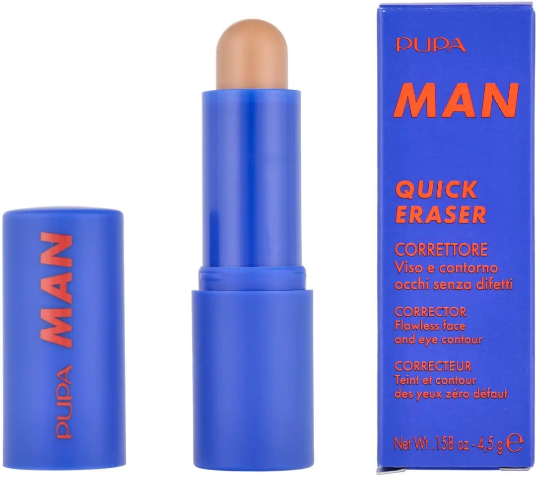 Pupa Milano Man Concealer Quick Eraser 4.5g - #001 Light Medium