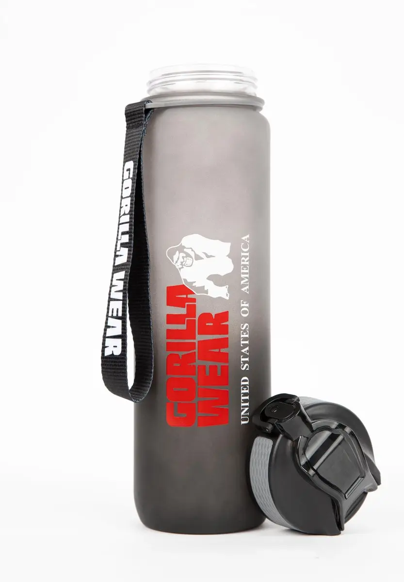 Gorilla Wear Gradient Waterfles 1000ml - Zwart/Grijs