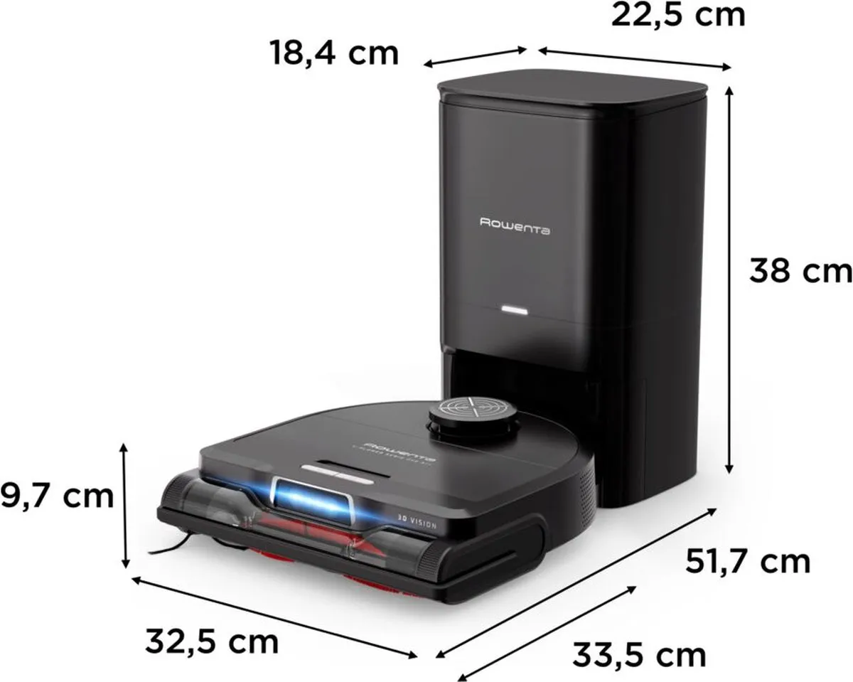 Rowenta X-Plorer Serie 220+ RR9485 Robotstofzuiger - Zwart