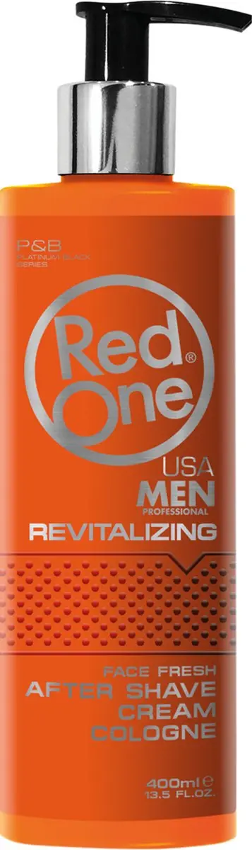 Red One Aftershave Cream & Cologne 400ml - 4 Stuks + Stylingkam