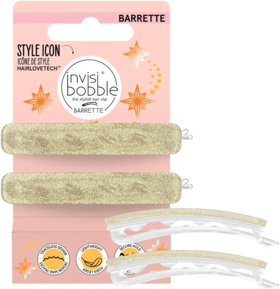 Invisibobble Barrette Time To Shine Glitter 2 Stuks