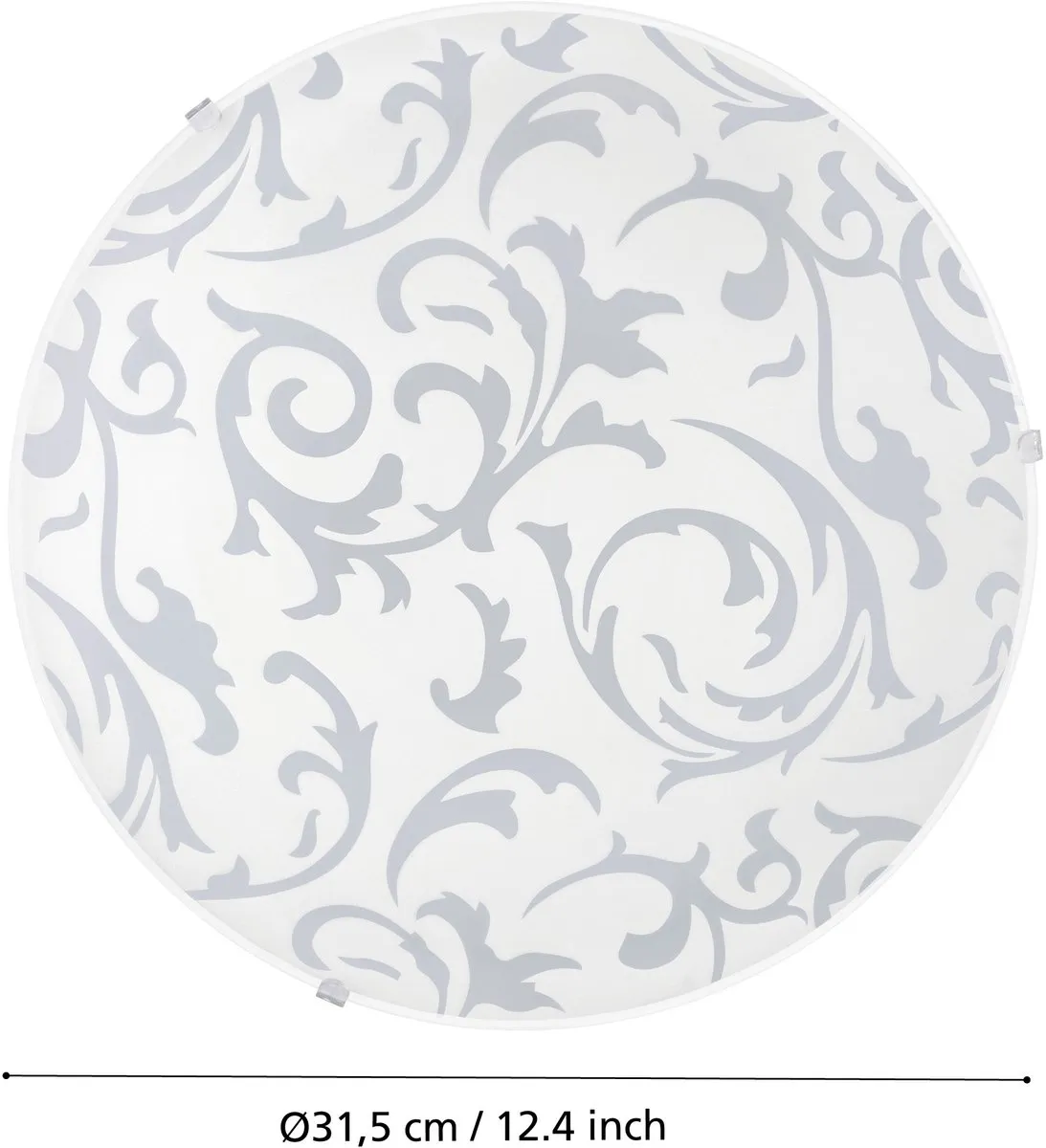 Eglo Scalea 1 Wand/Plafondlamp Ø315mm - Wit