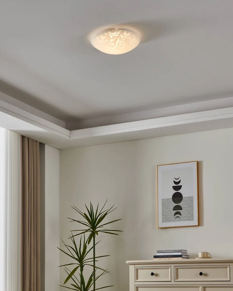 Eglo Scalea 1 Wand/Plafondlamp Ø315mm - Wit