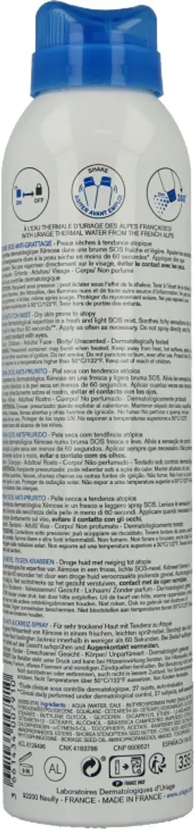Uriage Xémose Brume SOS Anti-Grattage 200ml