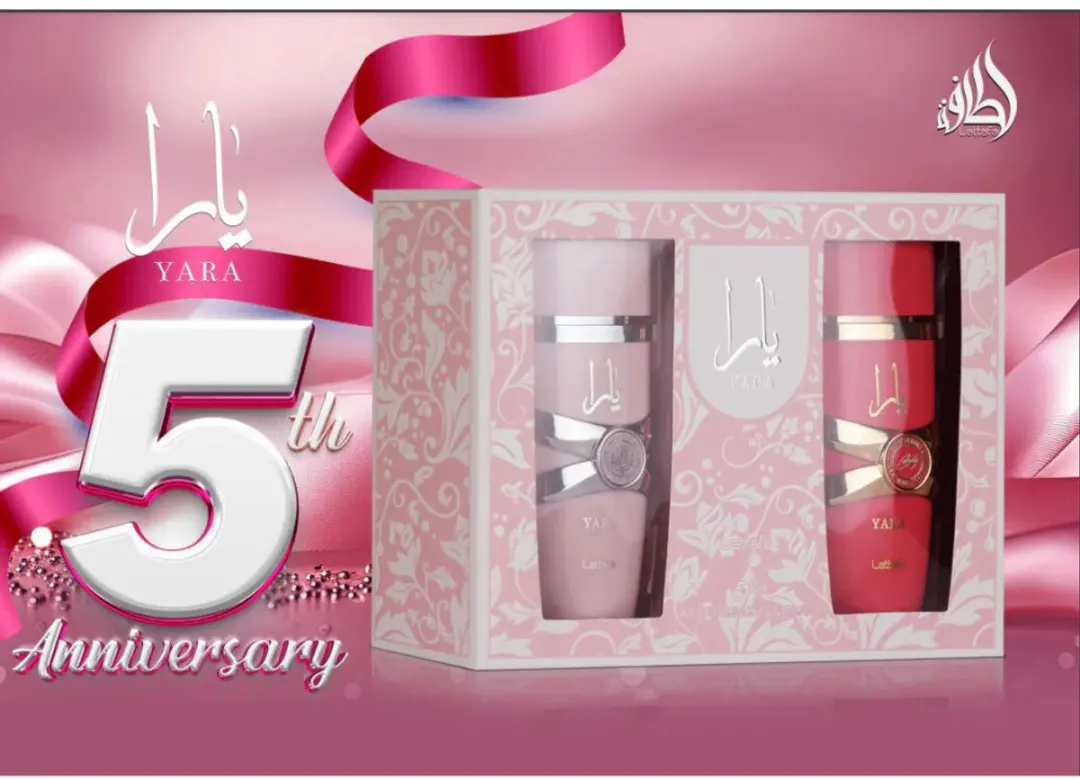 Lattafa Yara 5th Anniversary Edition Giftset - 2x100ml Eau de Parfum