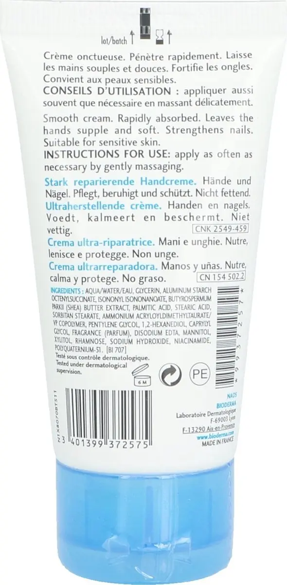 Bioderma Atoderm Handcrème 50ml