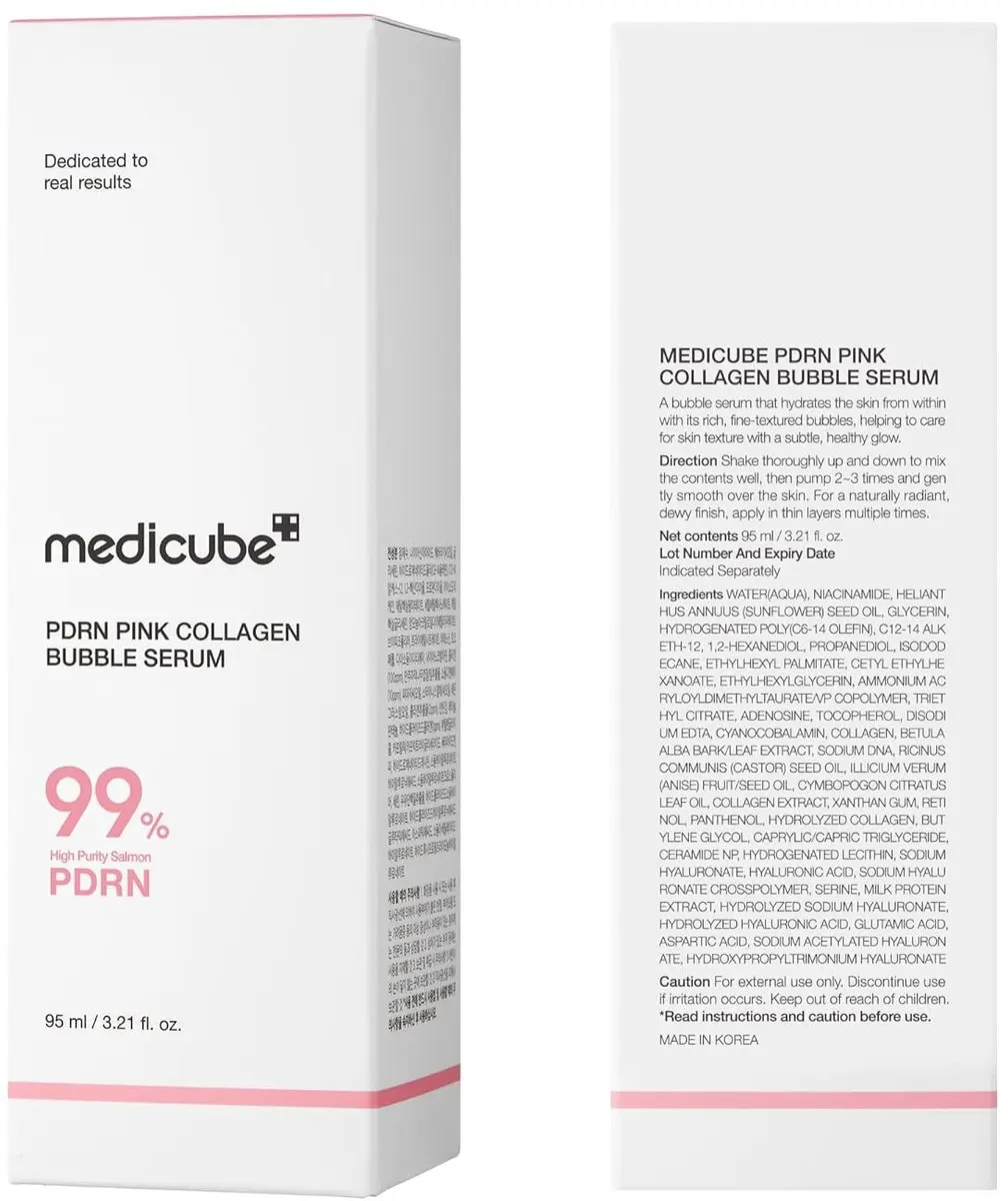Medicube PDRN Pink Collagen Bubble Serum 95ml