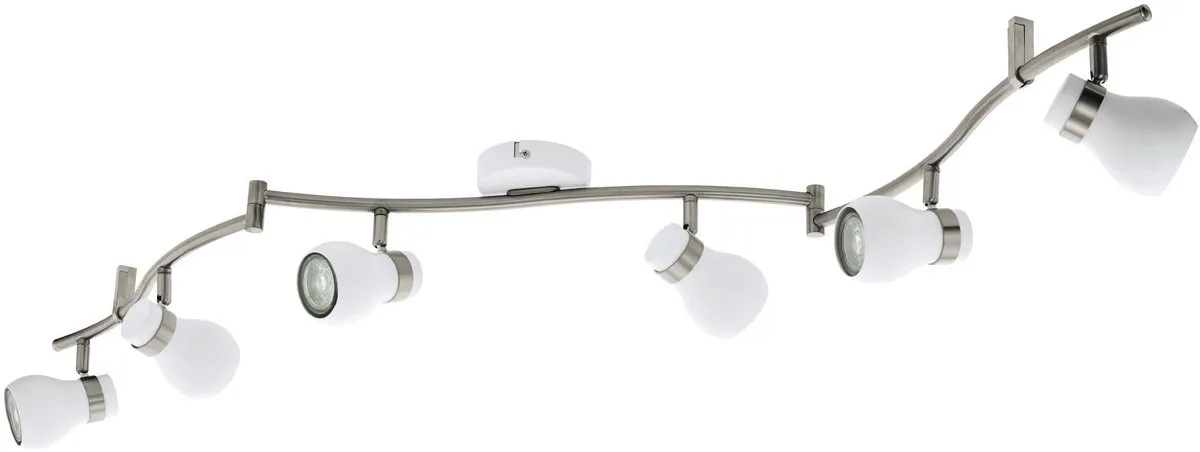 Eglo Arboledas Opbouwspot GU10 - 4 Stuks - Ø65cm - Wit/Grijs