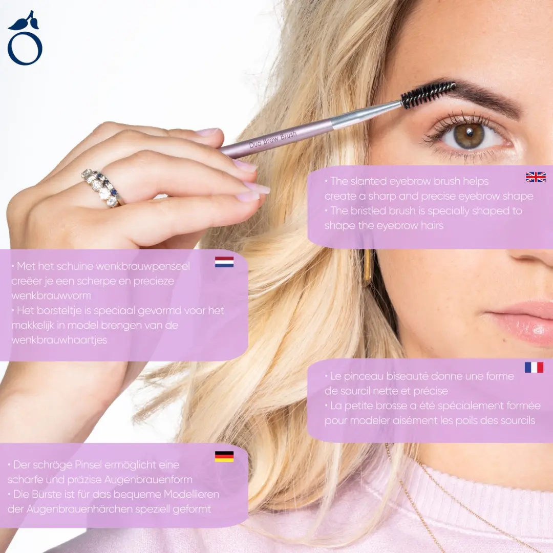 Herome Eye Care Wenkbrauw Borstel Duo