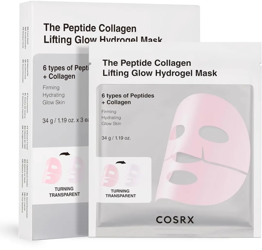 Cosrx The Peptide Collagen Lifting Glow Hydrogel Mask - 3 Stuks