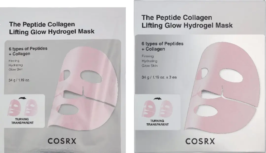 Cosrx The Peptide Collagen Lifting Glow Hydrogel Mask - 3 Stuks