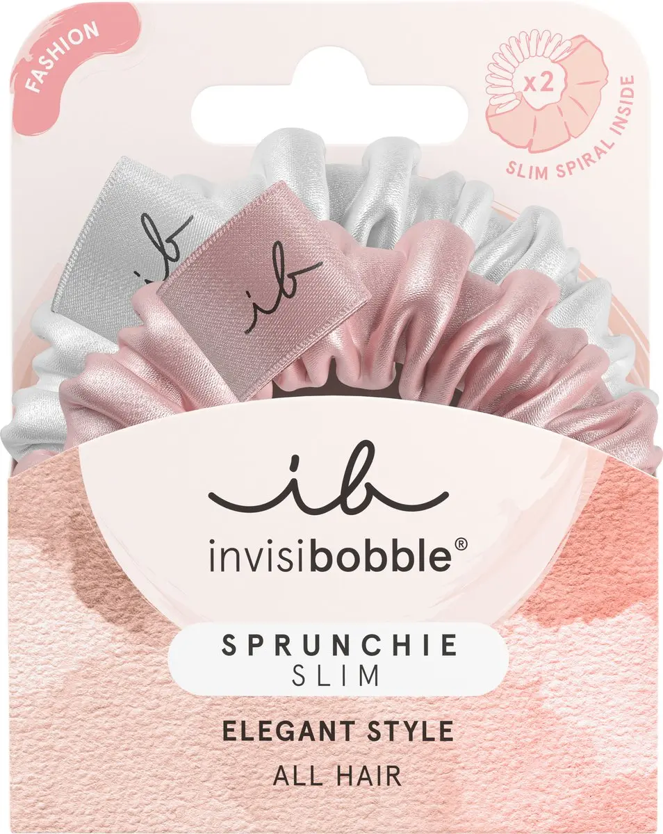 Invisibobble Scrunchie Slim Hair Ring Bella Chrome