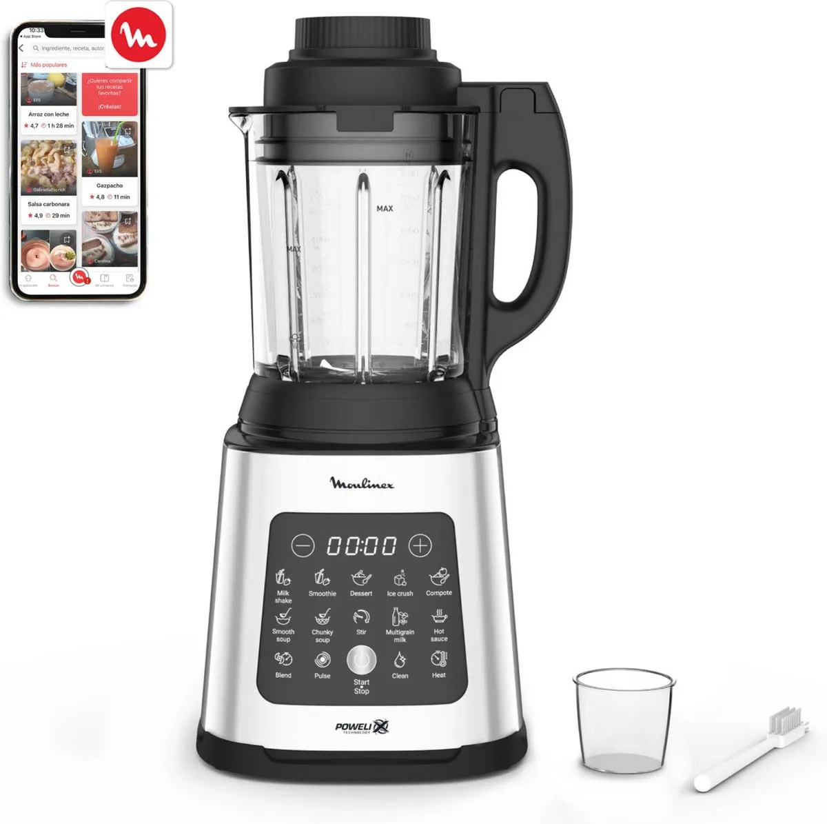 Moulinex LM835D10 Blender 1400W - 1,75L - 6 Snelheden - Zwart